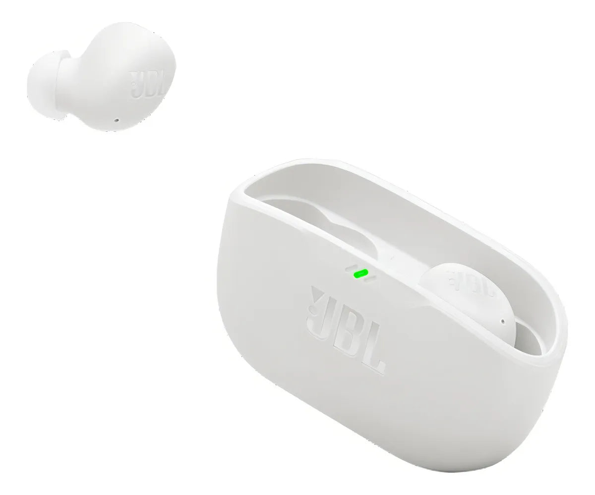 Auriculares Jbl Wave Buds 2 con Cancell Ruido Colors, color blanco