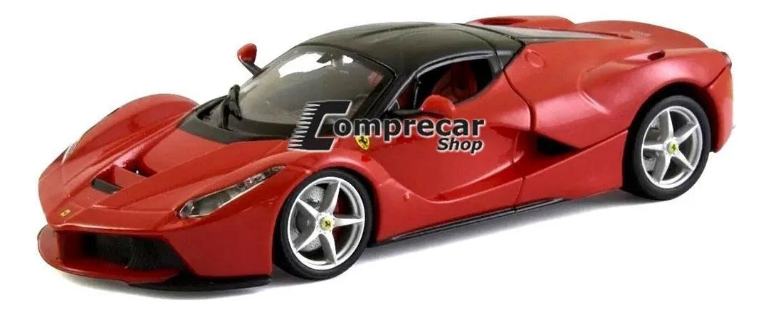 Auto a escala Bburago LaFerrari color rojo