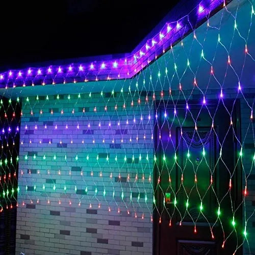 Luces Led Malla 200 Multi 2x1 Instalacion Navidad Navideña