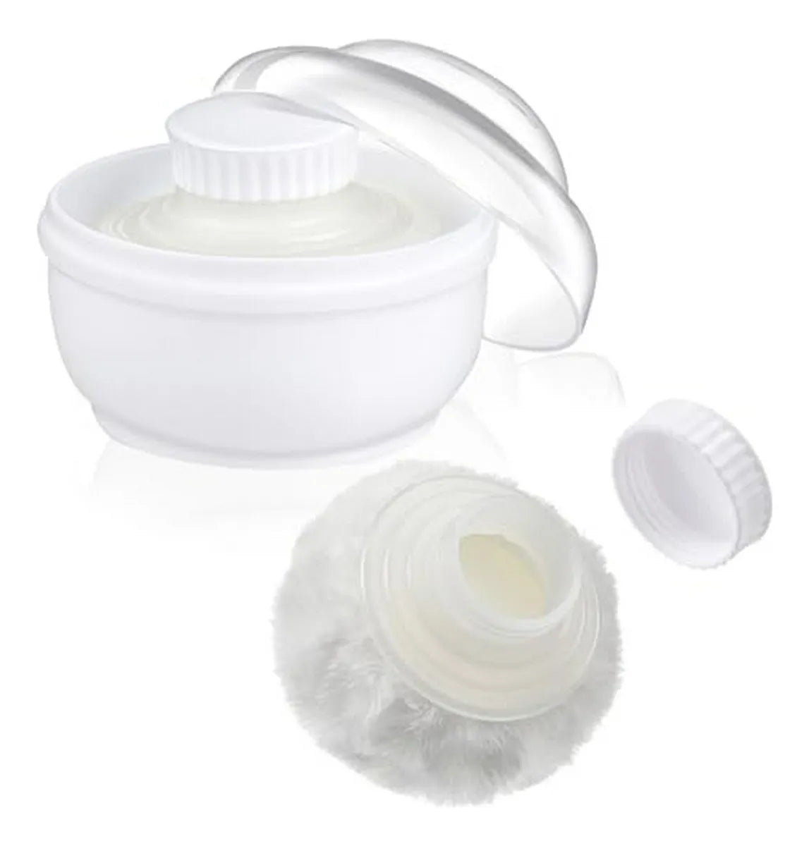 Contenedor De Polvo Corporal Con Borla, Caja De Talco Para C