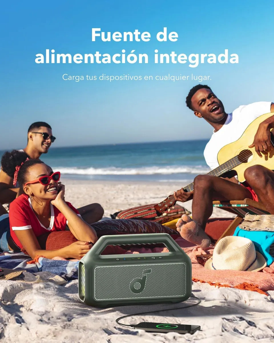 Bocina Anker SoundCore Motion Boom Plus IPX 7 color verde