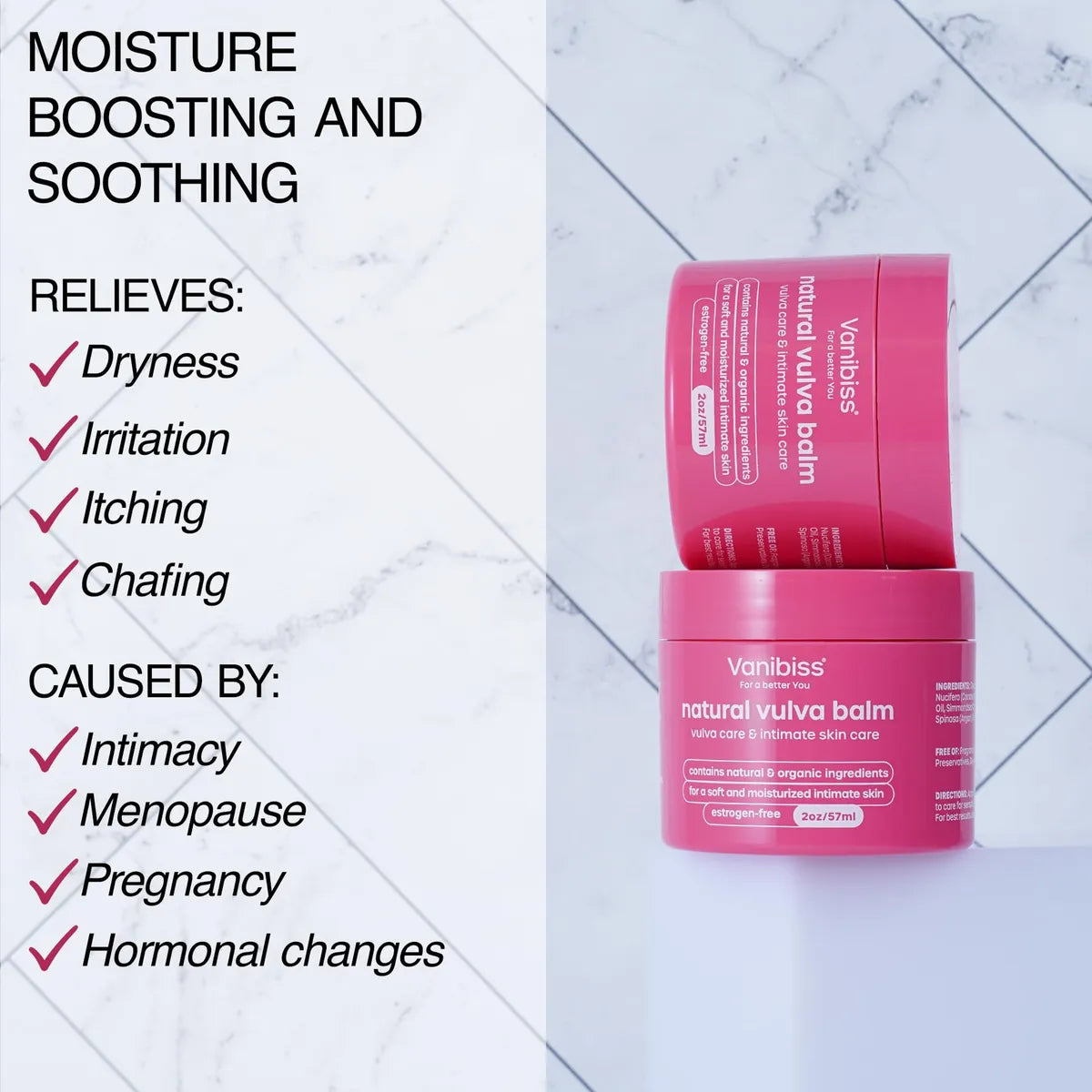 Vanibiss Natural Vulva Balm - Crema Vulva Y Crema Hidratante