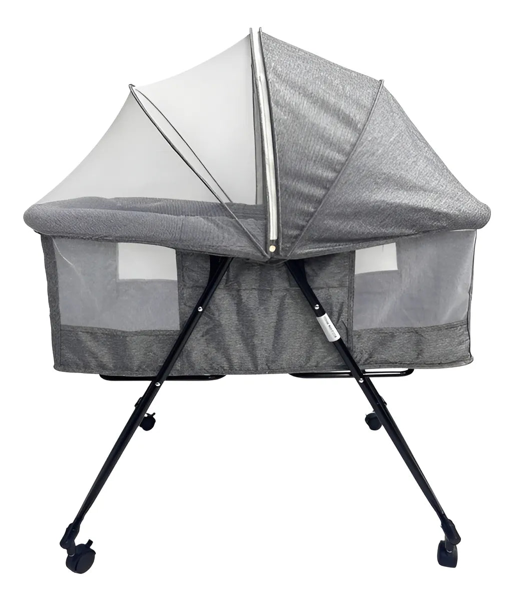 Corral Cuna Mecedora Para Bebé Portátil C118 Gris