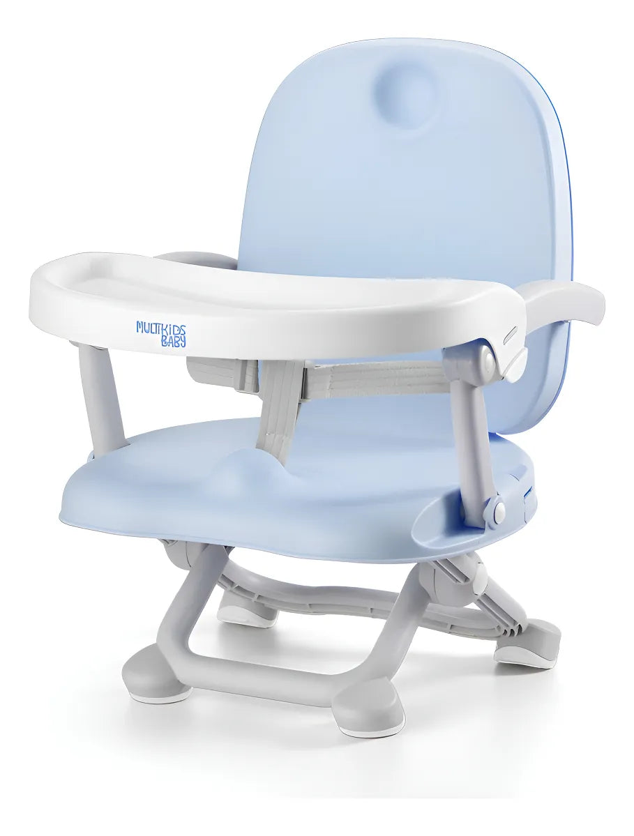 Silla Comer Bebes Azul Tipo Booster 4 Posiciones Altura Peanuts