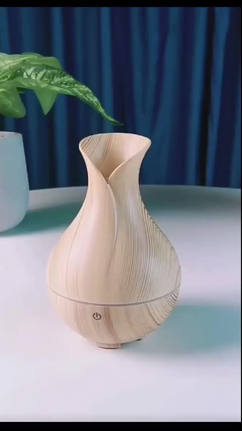 Humidificador Purificador Difusor Aroma Madera Led Usb 130ml