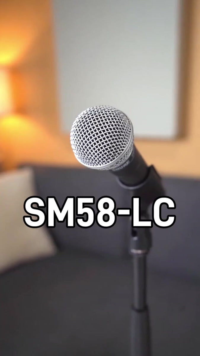 Micrófono Shure SM SM58-LC Dinámico Cardioide color gris oscuro y plateado