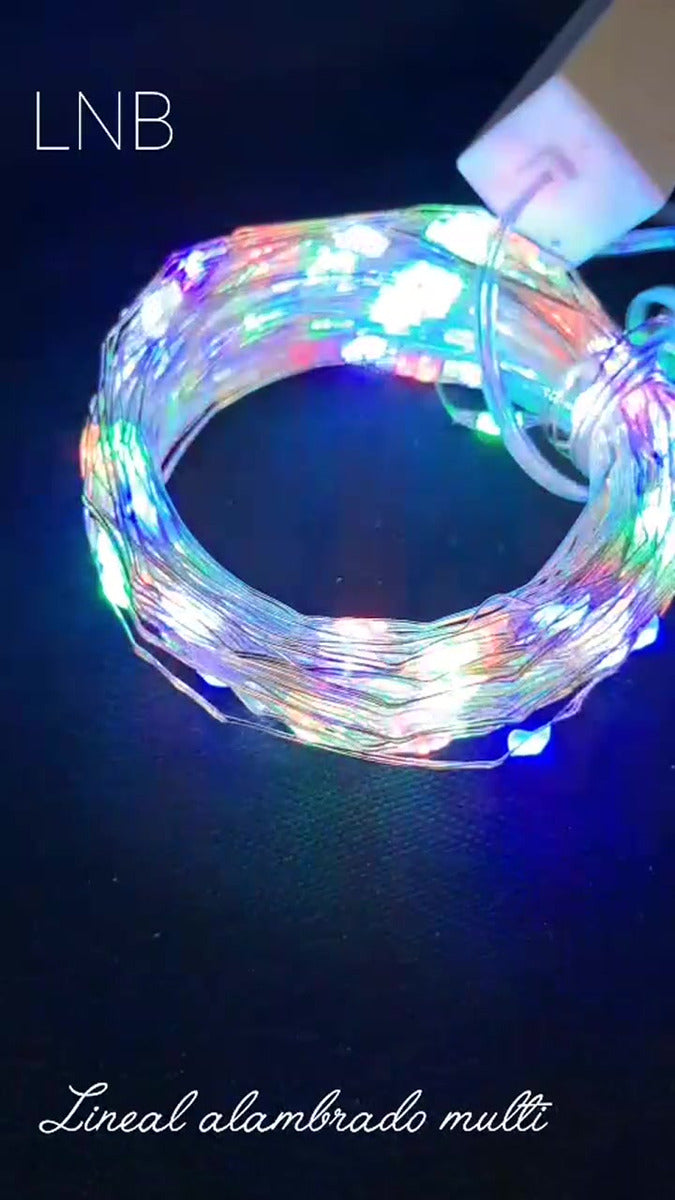 Luces Navideña Ventana Multicolor 2 Mts, 30 Micro Leds