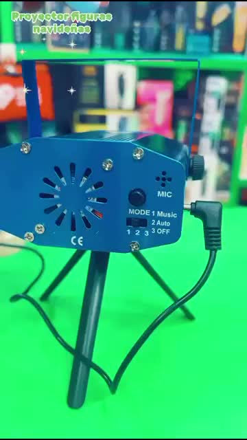 Proyector De Luces Decoración Navidad Puntos Colores Figuras Audífonos