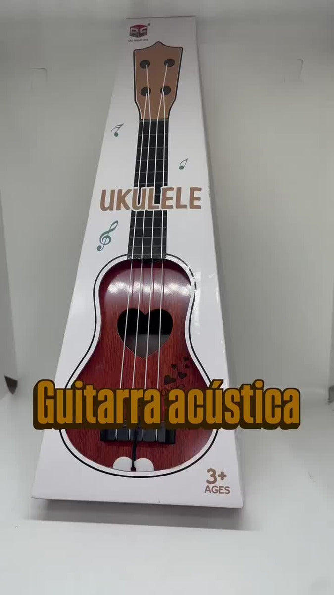 Guitarra Acústica Funcional Para Niños Pequeños Regalo - Marrón