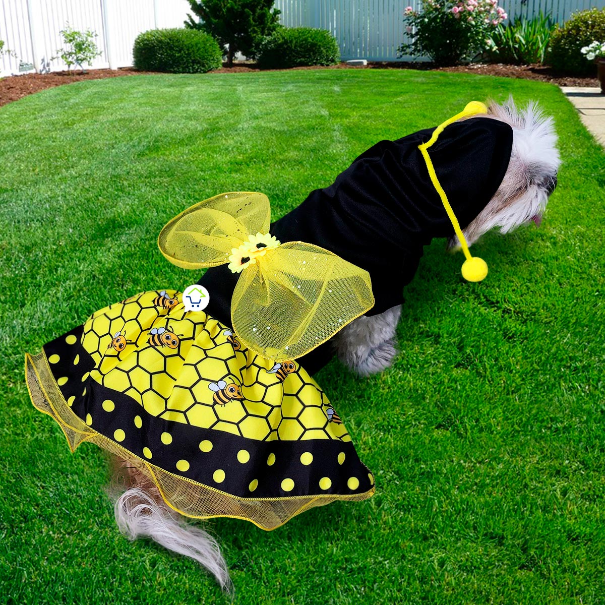 Disfraz Abeja Para Perro Gato Mascotas Halloween GD01ABEJ