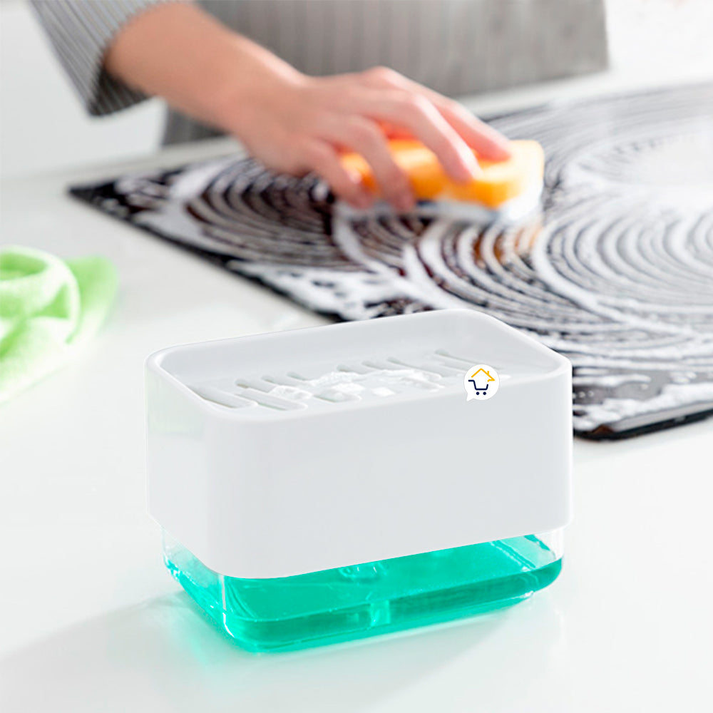 Dispensador Jabón Lavaplatos Esponja Cocina Jsm-127