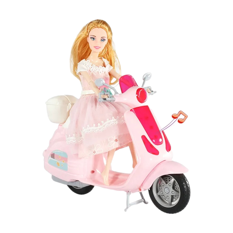 MUÑECA CON MOTO + ACCESORIOS 6801-9 MUNBE