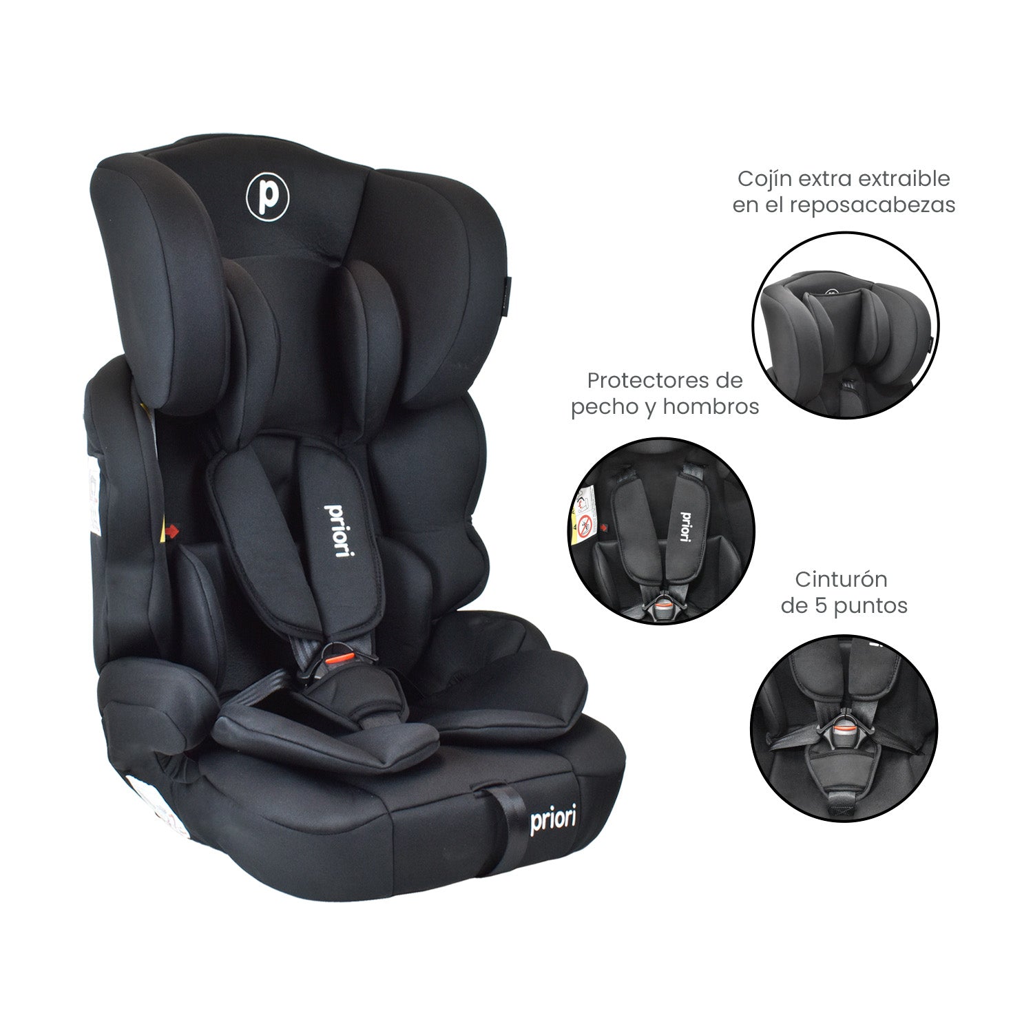 SILLA CARRO BEBÉ THUNDER NEGRO PRIORI-