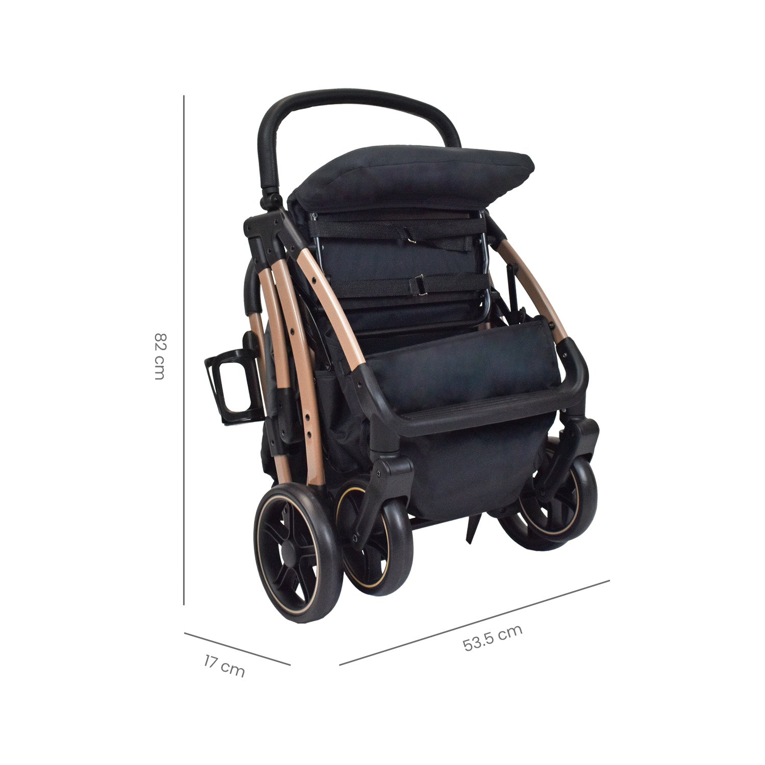 COCHE PARA BEBÉ ESTÁNDAR NOVA - NEGRO PRIORI