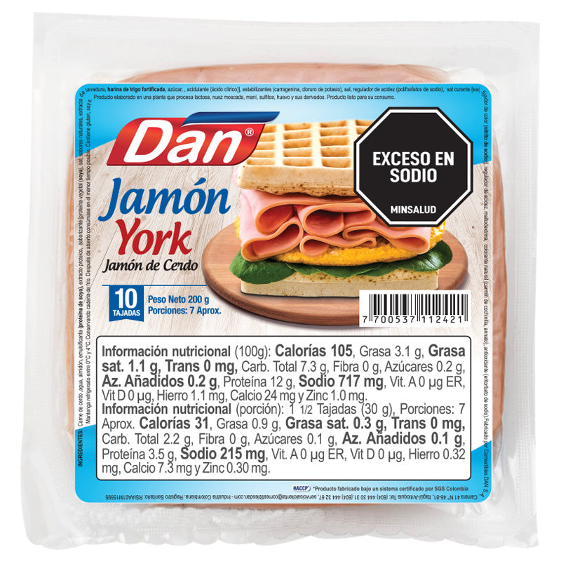 JAMON DAN 10U 200G YORK