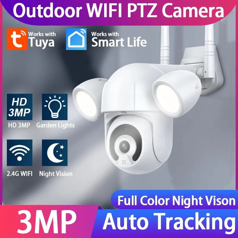 Cámara Wifi Exterior PTZ Iluminación KJB-T18