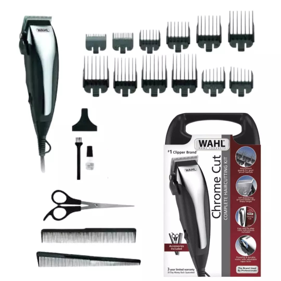 Maquina Wahl Para Peluqueria Chrome Cut Alámbrica 3024608