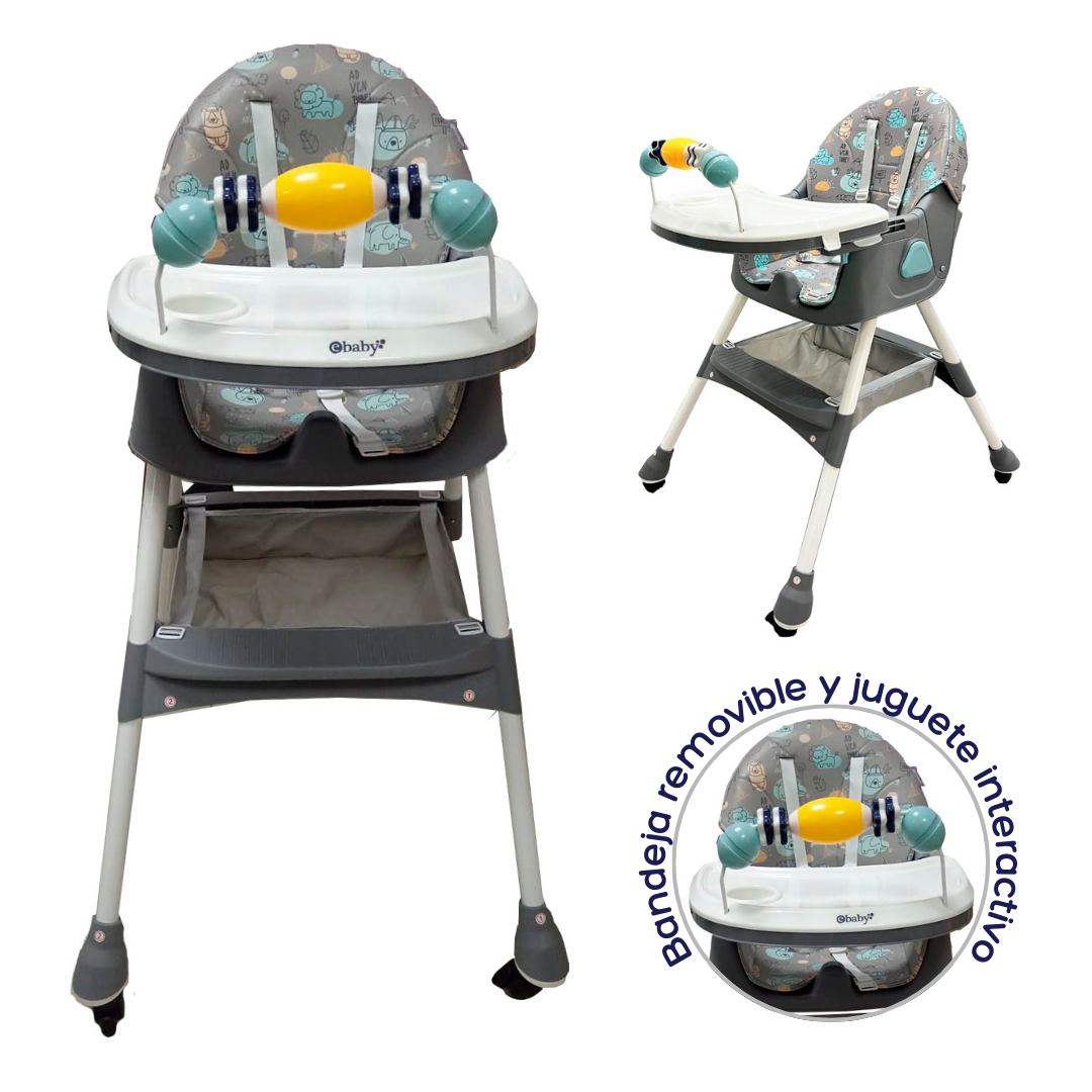 SILLA DE COMER LULU EB631-1 EBABY - GRIS