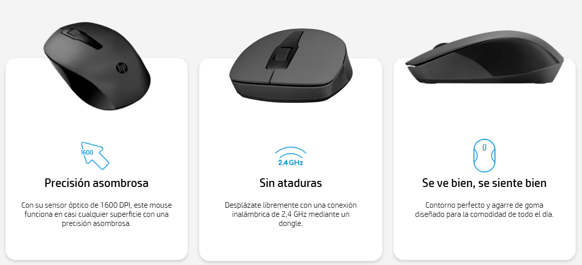 Mouse inalámbrico HP