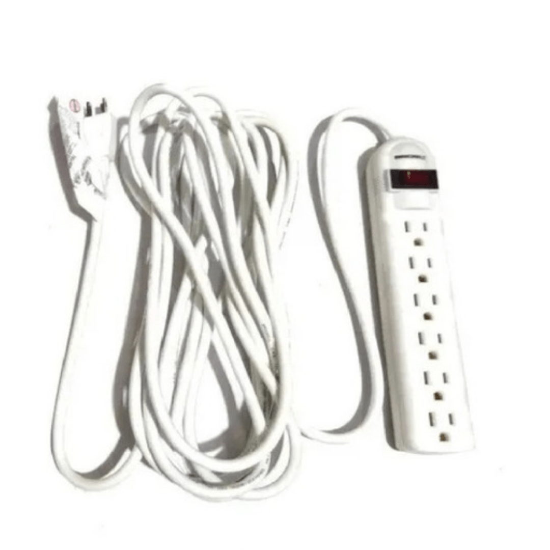 MULTITOMA 6 PUESTOS CABLE LARGO X 5 MTS