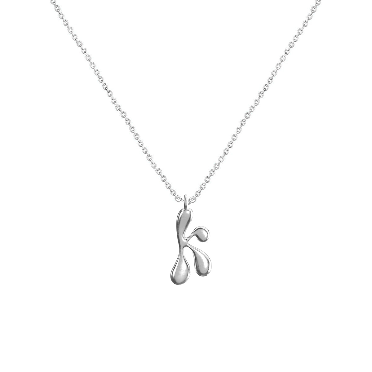 Cadena Con Dije Baño De Oro Collar Inicial Letra Colgante CBF01
