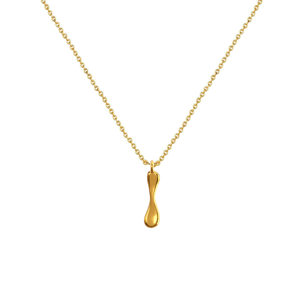 Cadena Con Dije Baño De Oro Collar Inicial Letra Colgante CBF01