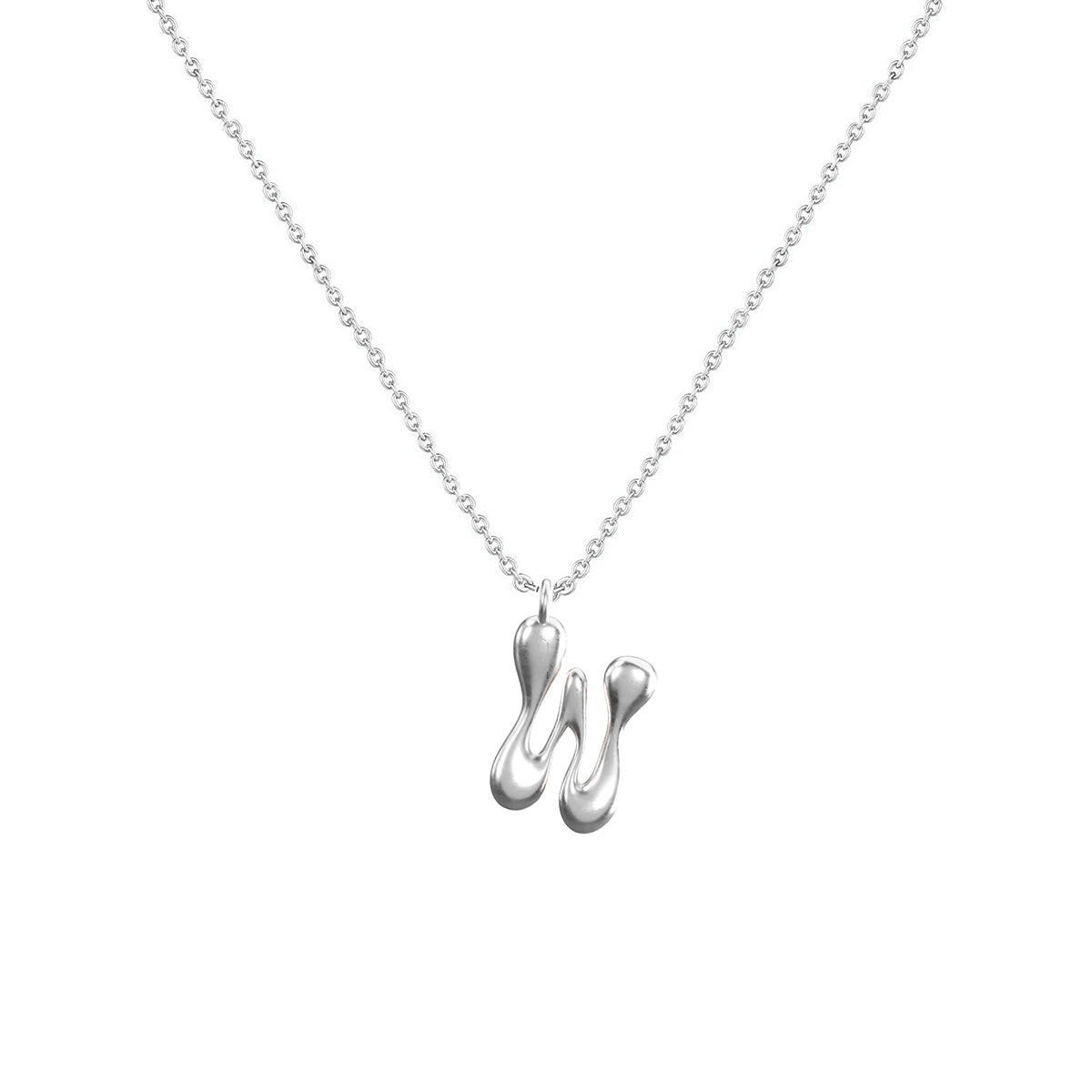 Cadena Con Dije Baño De Oro Collar Inicial Letra Colgante CBF01