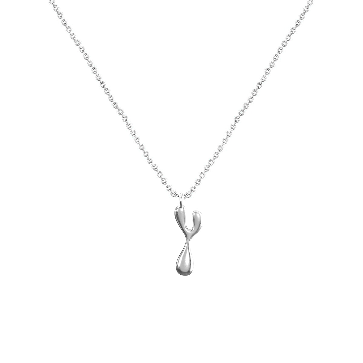 Cadena Con Dije Baño De Oro Collar Inicial Letra Colgante CBF01