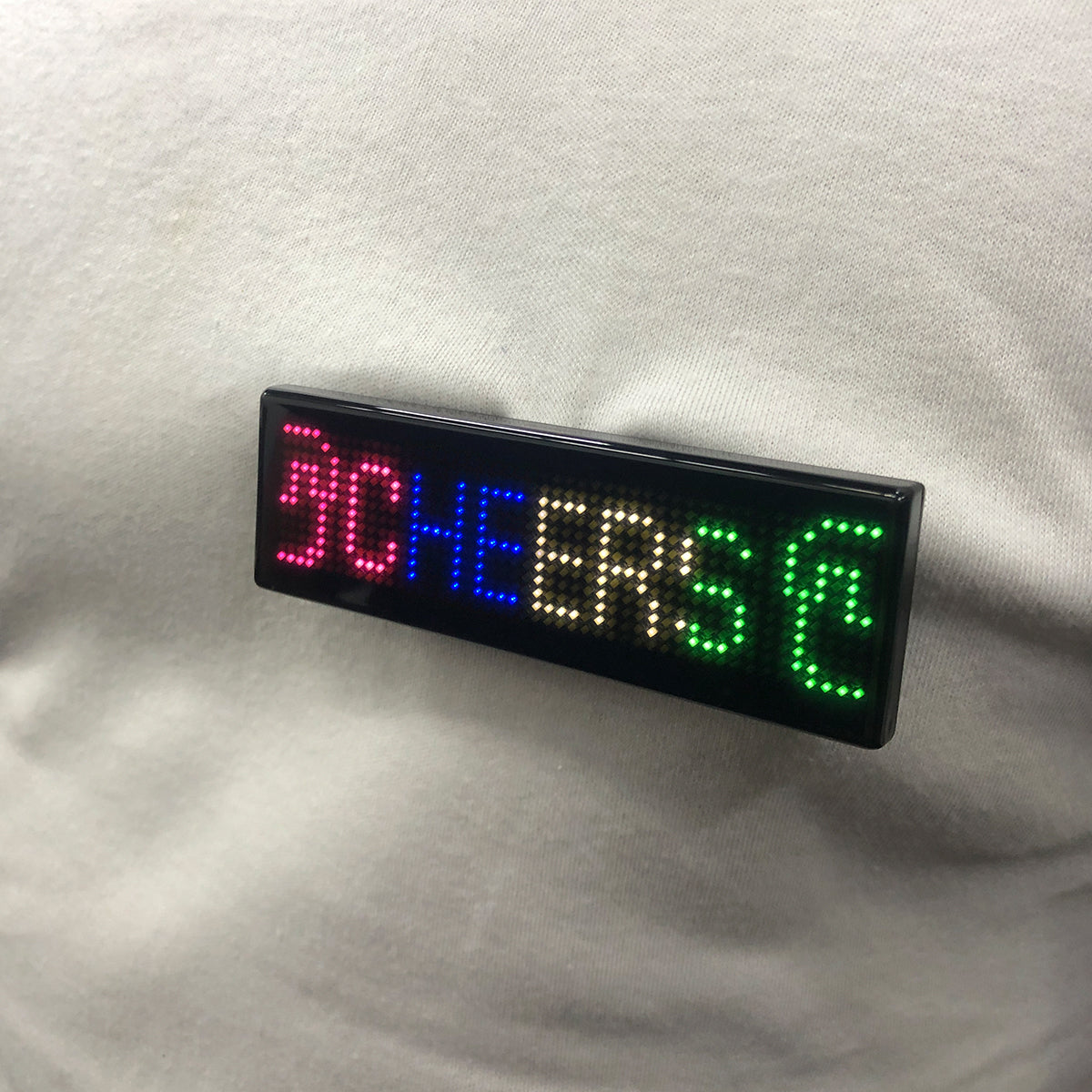 Letrero LED Multicolor Personal Escarapela Luminosa Programable LB4C