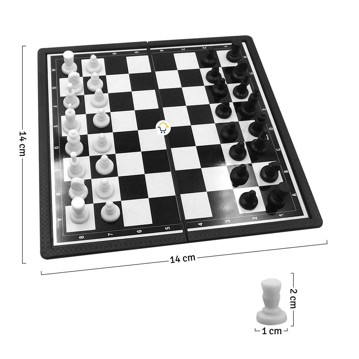 Mini Ajedrez Magnético Juego de Mesa Portable HQ688