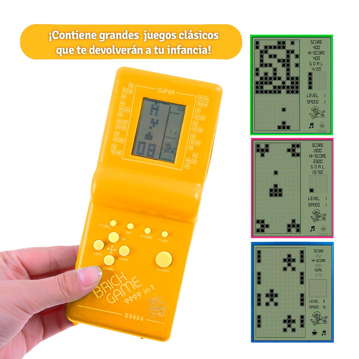 Mini Consola Portátil Atari +10 Juegos En 1 Retro Clásico E9999