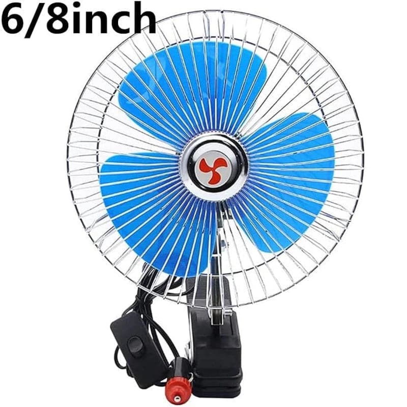 Mini ventilador portátil giratorio para carro de 12V