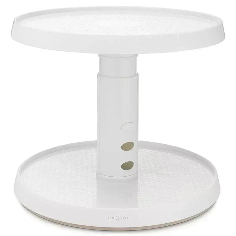 Organizador de cocina con doble bandeja giratorio ajustable