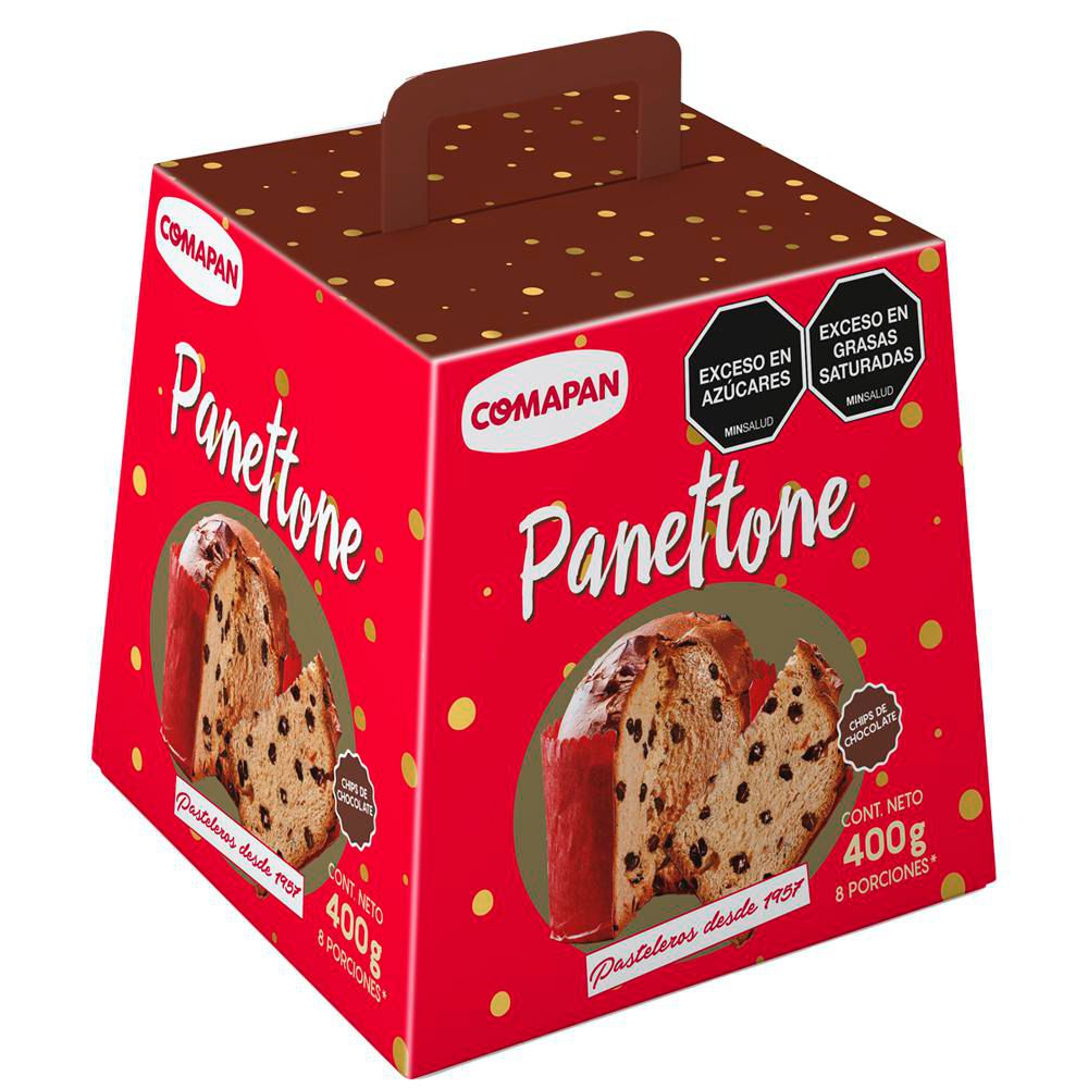 PANETON COMAPAN 400G CHIPS CHOCOLATE