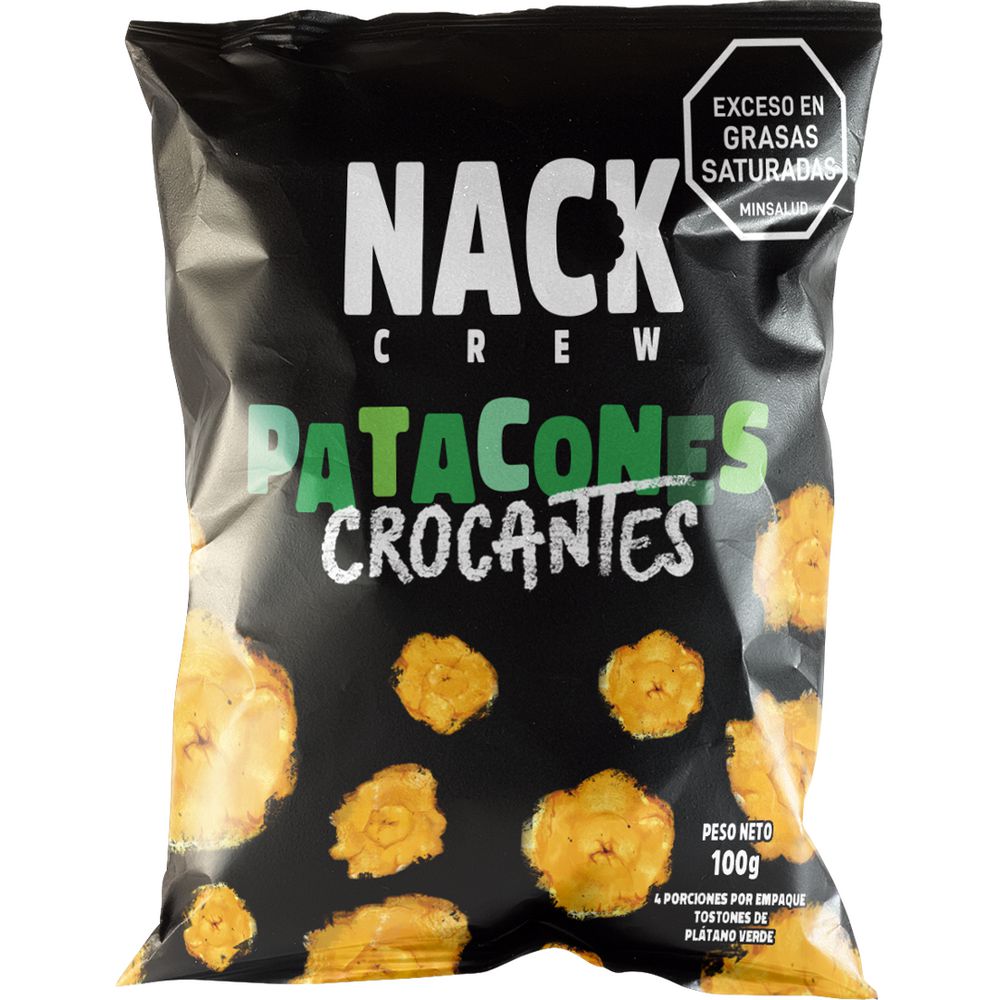 PATACONES NACK CREW 100G CROCANTES