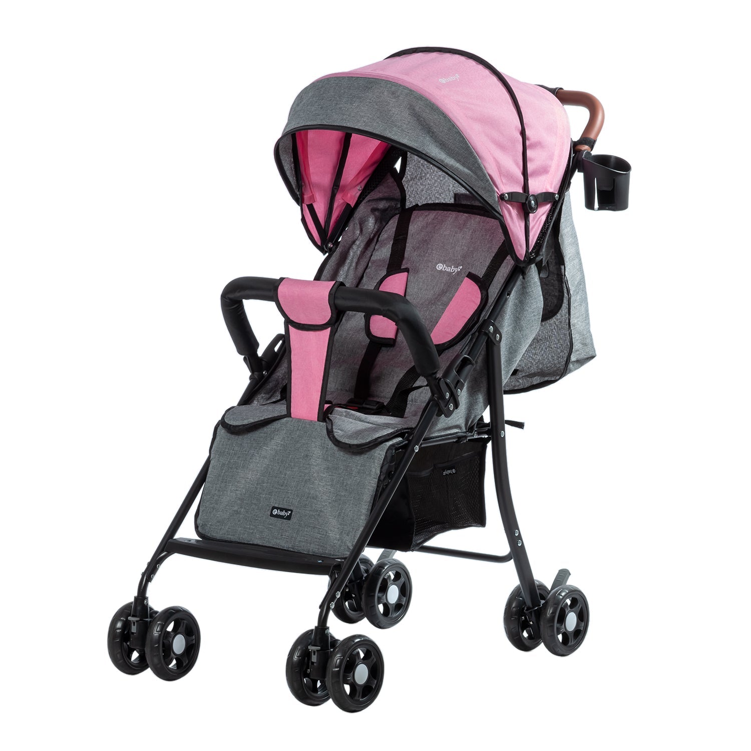 COCHE PASEADOR NAT EB1002 ROSADO EBABY