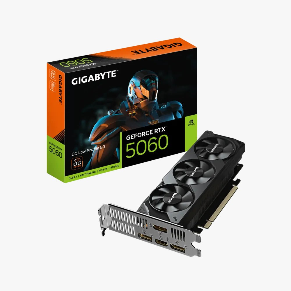 GeForce RTX™️ 5060 OC Low Profile 8G: Potencia Compacta para Gaming y Trabajo Profesional