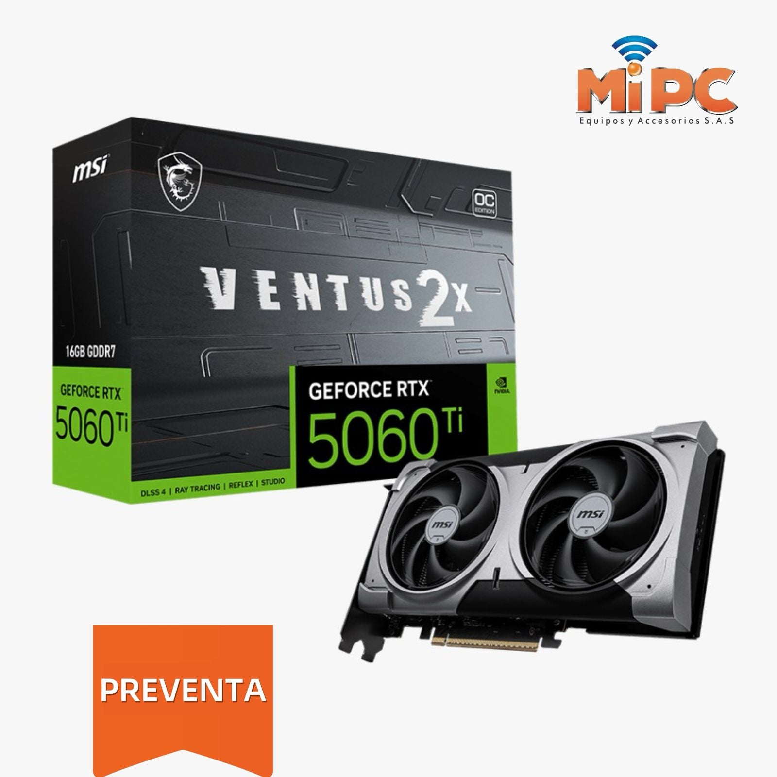 PC Ryzen 7 8700F + Tarjeta de Video RTX 5060 Ti de 16 Gb