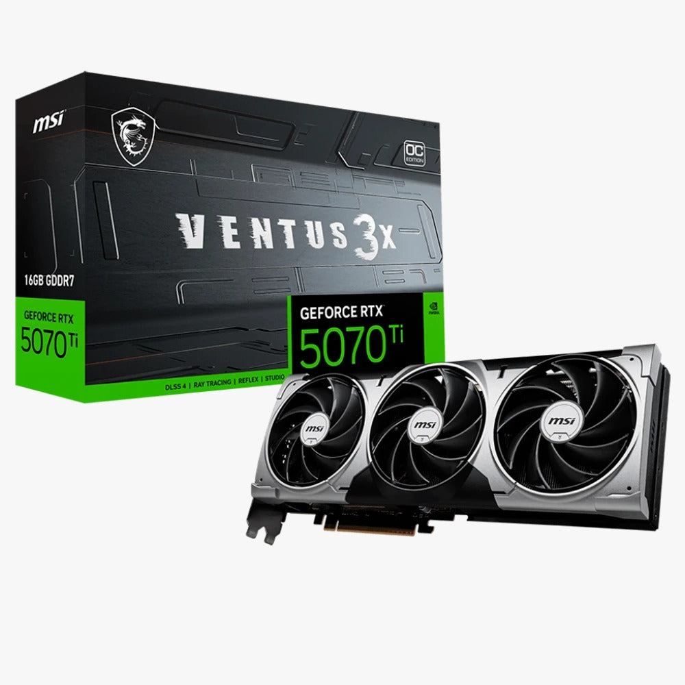 Tarjeta de Video RTX 5070 Ti 16 Gb DDR7 MSI VENTUS 3X OC