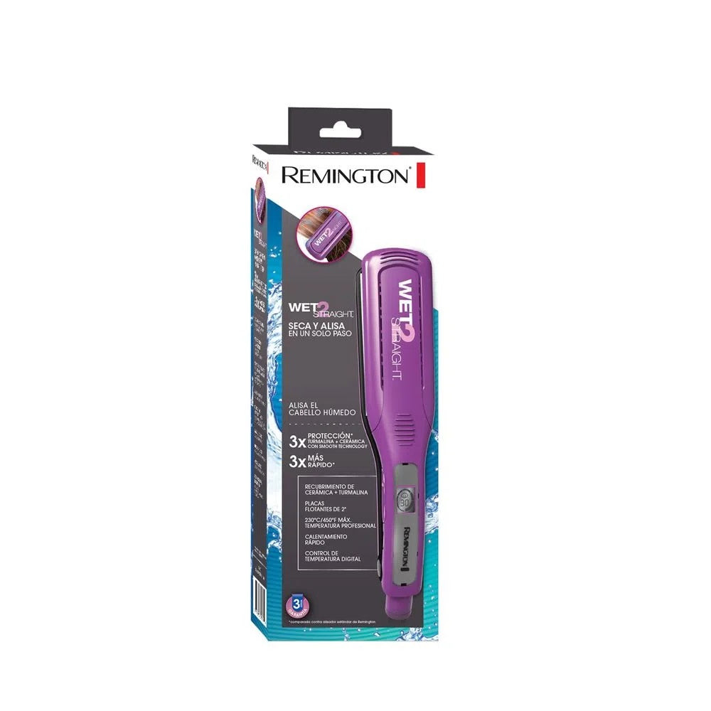 Plancha Alisadora Remington Cabello Húmedo y Seco S8001P
