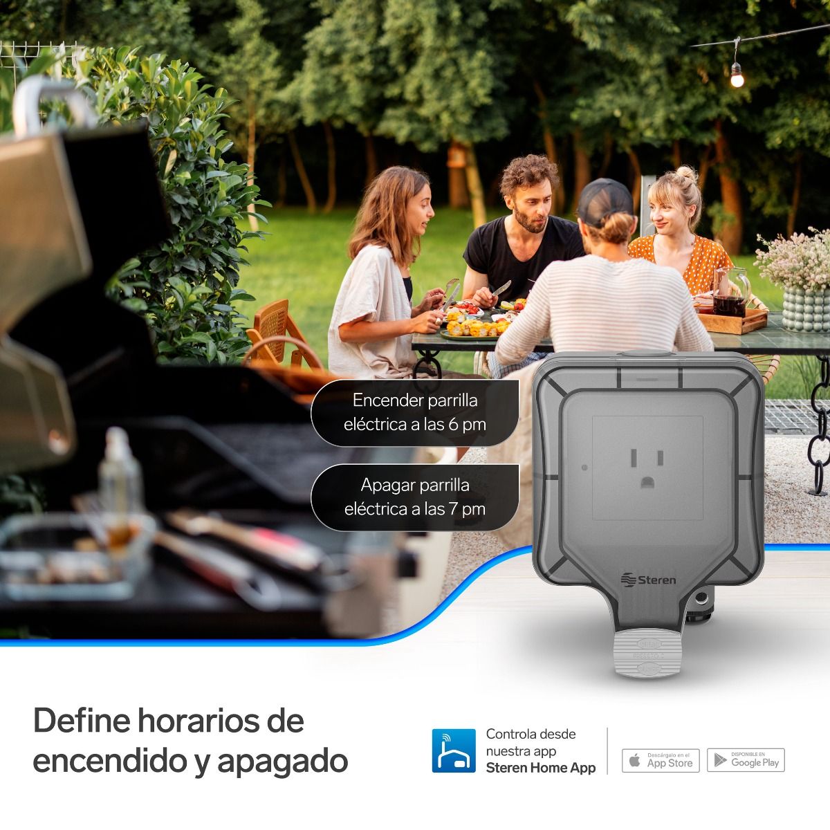 Conector Inteligente Wifi Para Exterior SHOME-105