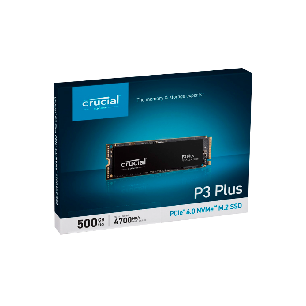 Solido Crucial P3 Plus 500GB NVMe