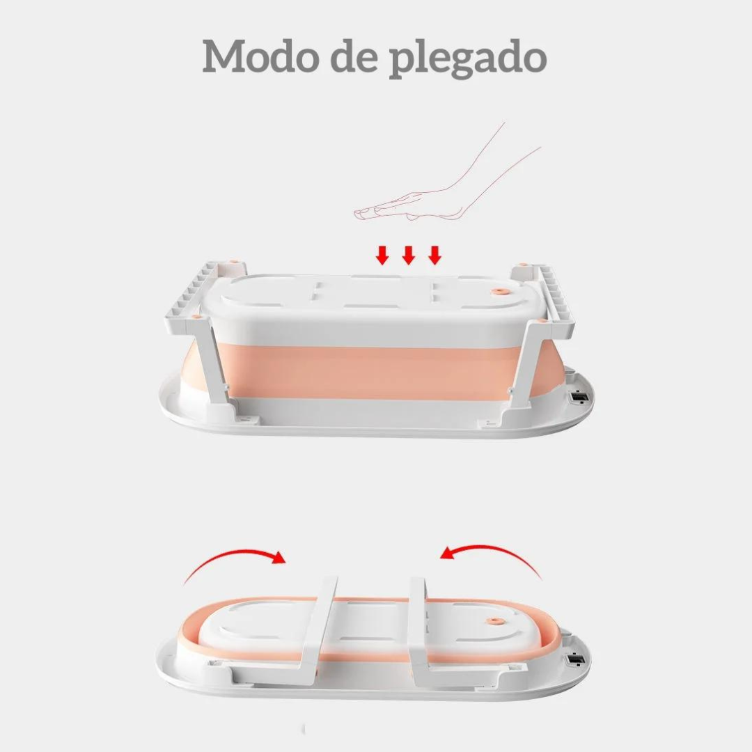 BAÑERA PLEGABLE ESTAMPADA, GOMA DE ALTA RESISTENCIA 8005A MUNBE