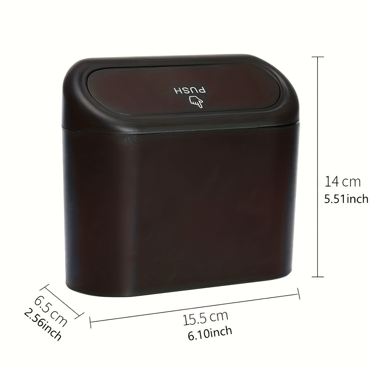 Bote de Basura Colgante Compacto para Puerta de Coche con Tapa - A Prueba de Fugas y Agua, Incluye 1 Rollo de Bolsas de Basura, Solución de Almacenamiento Versátil para el Hogar y el Vehículo