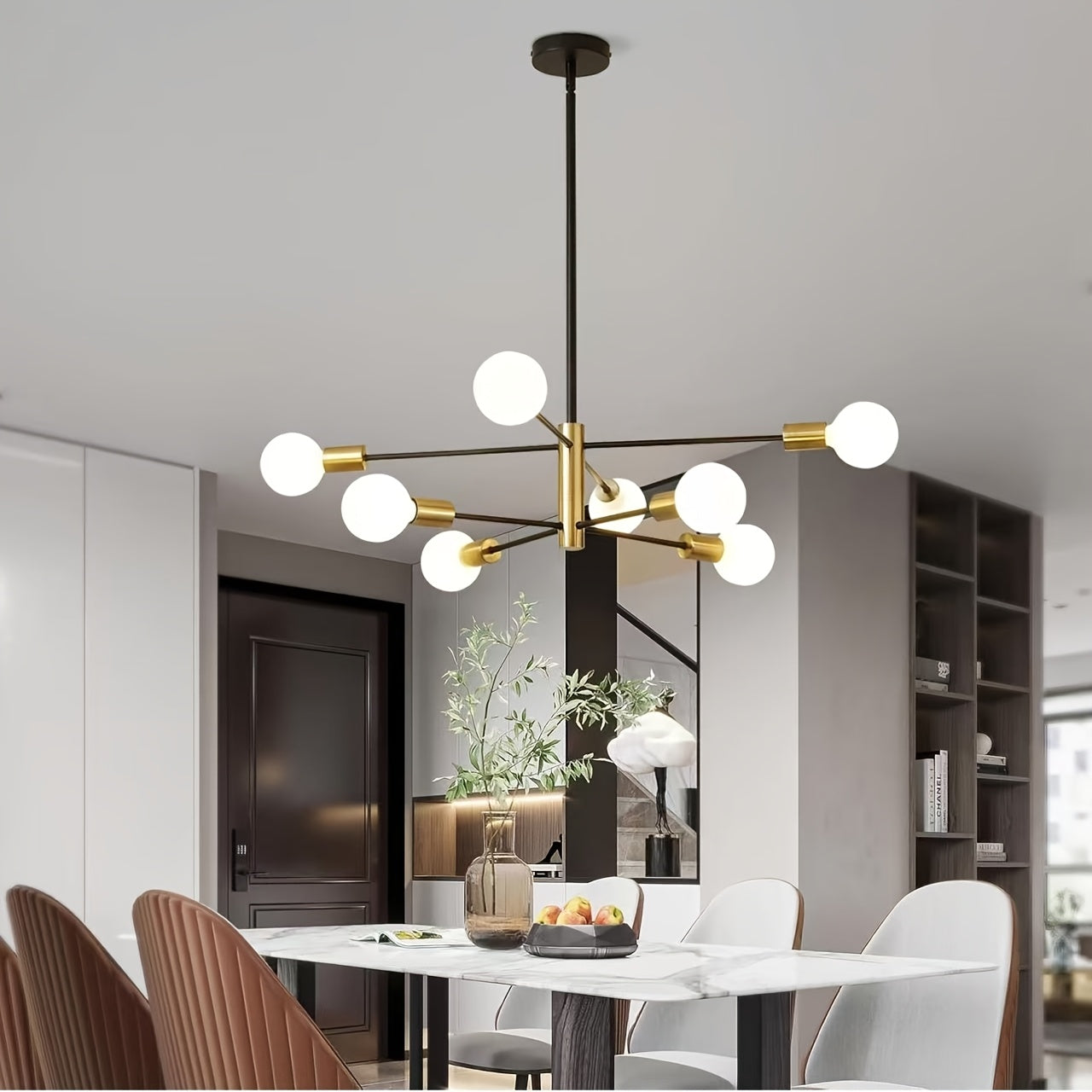 1 pieza de lámpara floral del cielo viento industrial retro moderno con base E26/E27, instalación semienterrada, adecuada para salones, dormitorios, granjas, islas de cocina, estudios, hoteles y otros espacios comerciales (sin bombillas incluidas) 85v-26