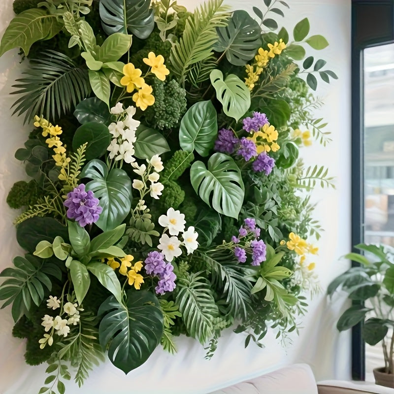 Panel de Pared Artificial Realista Verde con Diseño de Valla de Madera - Pantalla de Privacidad para Interior/Exterior de 60.23cm/40.15cm, Plantas Falsas Sin Mantenimiento Adecuadas para Hogar, Oficina, Bodas, Navidad y Decoraciones Todo el Año, Detalles