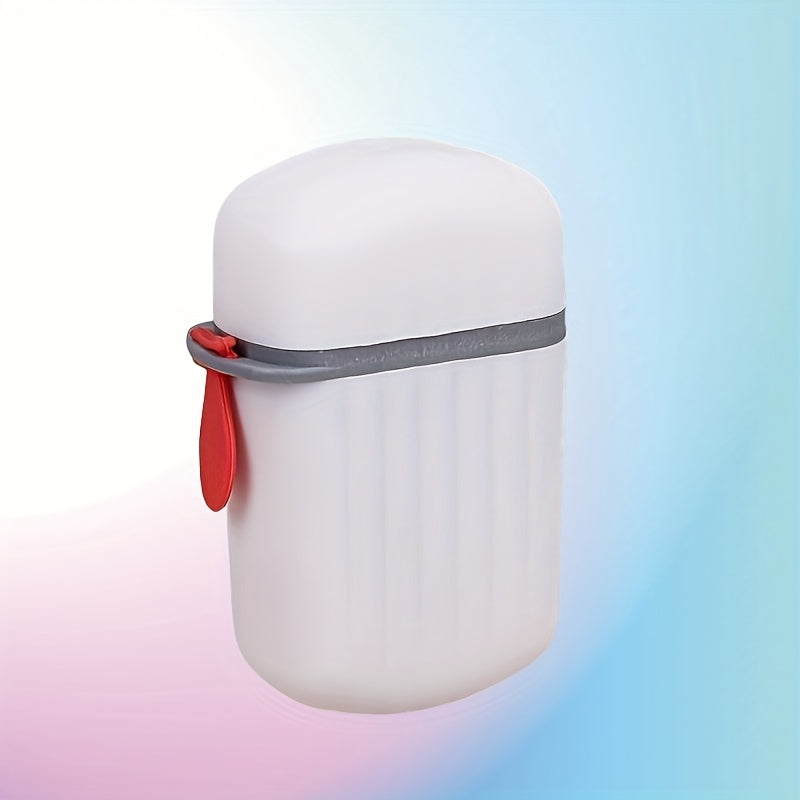 1 mini caja de jabón portátil, doble sellado, sin fragancia, material plástico, diseño con drenaje, ideal para viajes y uso en el hogar