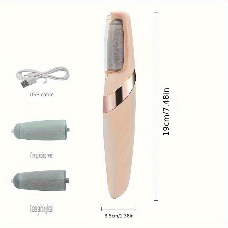 Popular Limpiador Eléctrico Recargable USB - Juego de Herramientas Automático para Pedicura y Lima de Pies, Multifuncional y Práctico, Ideal para Fiestas como Navidad, Halloween, San Valentín, etc., Adecuado para Manos y Pies, Amoladora Eléctrica para Su