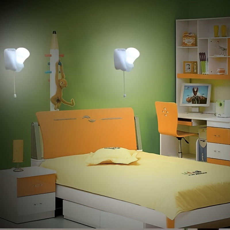 ¡Ilumina cualquier habitación al instante con esta lámpara de pared LED portátil a batería!