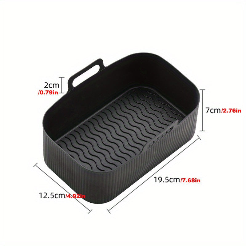 1pieza Forro de horno de aire de silicona antiadherente - Reutilizable, bandeja de hornear resistente a altas temperaturas para cocción de grado alimenticio, accesorios de cocina para regalos de Halloween y Navidad